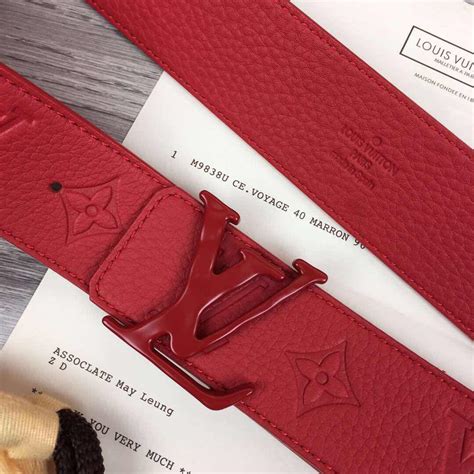 louis vuitton belt red|all red louis vuitton belt.